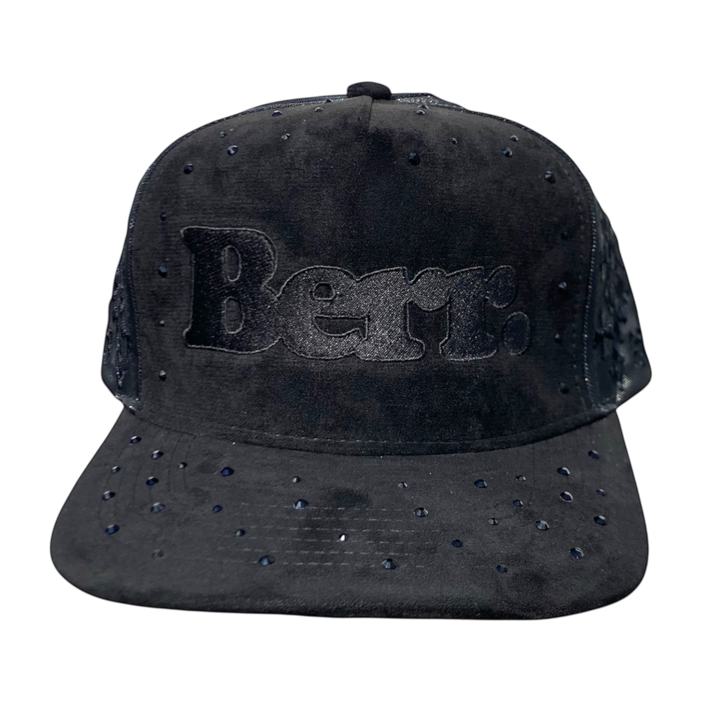 BERR LOGO SUEDE RHINESTONE SNAPBACK